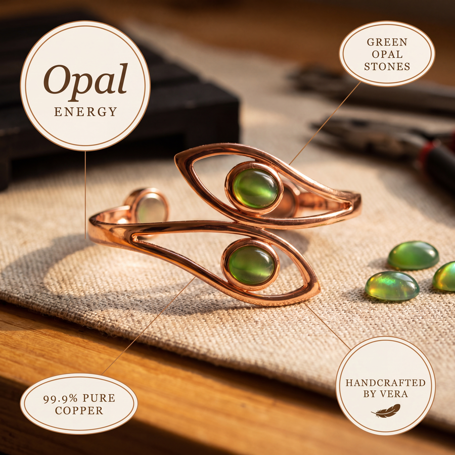 Bracelet en cuivre Opale de Vera