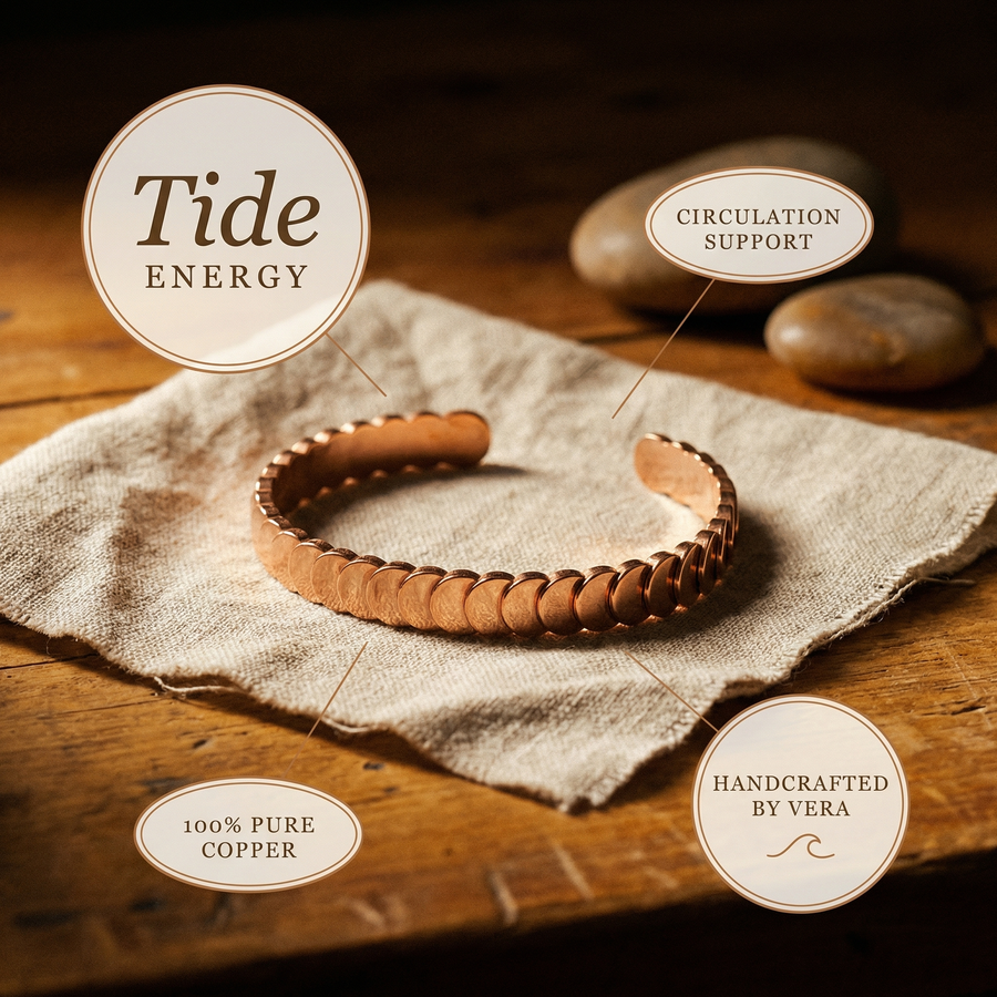 Bracelet en cuivre Marée de Vera