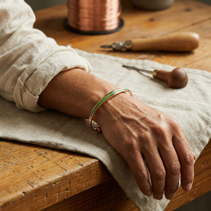 Bracelet en cuivre Jade de Vera