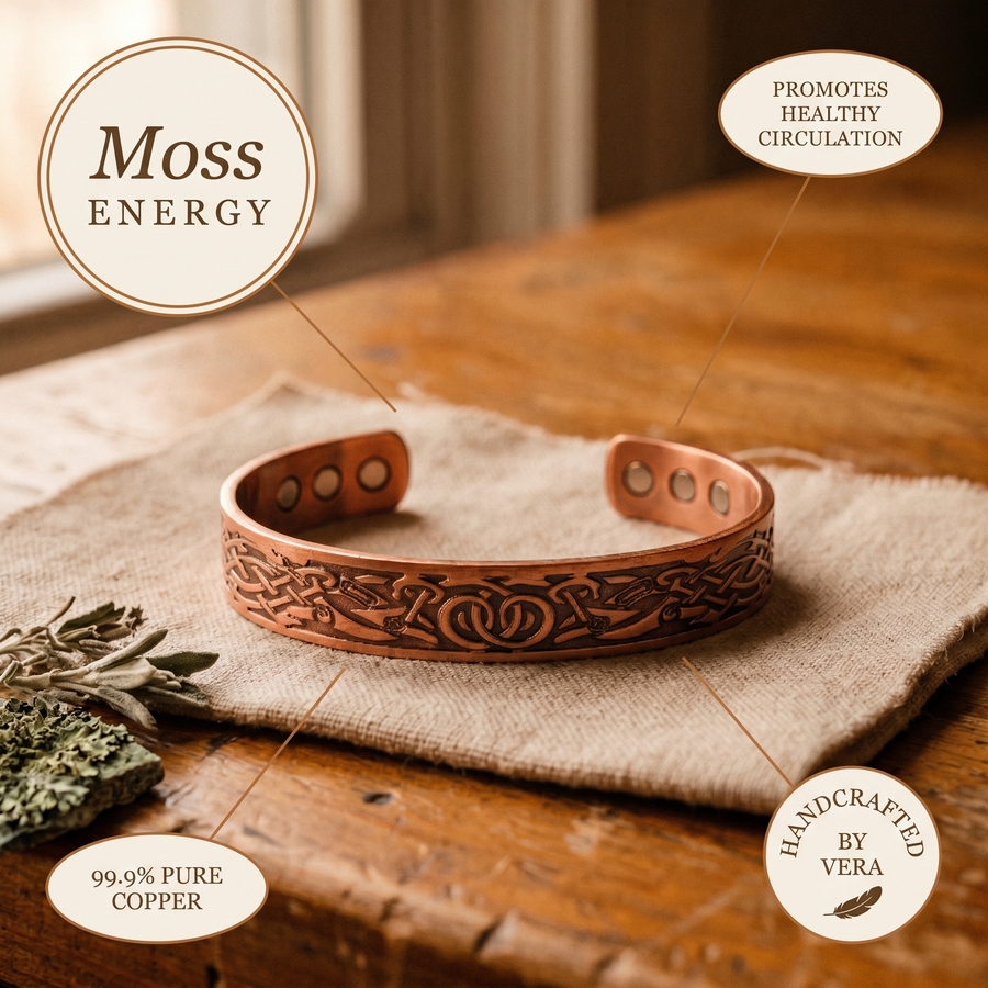 Bracelet en cuivre Mousse de Vera