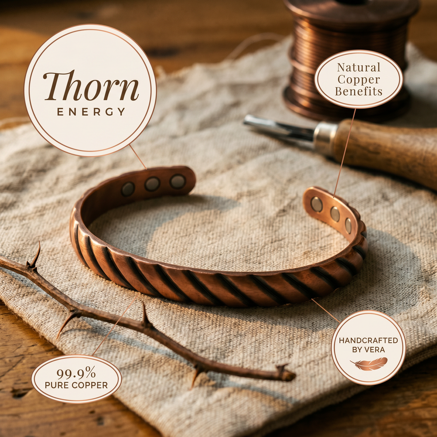 Bracelet en cuivre Épine de Vera