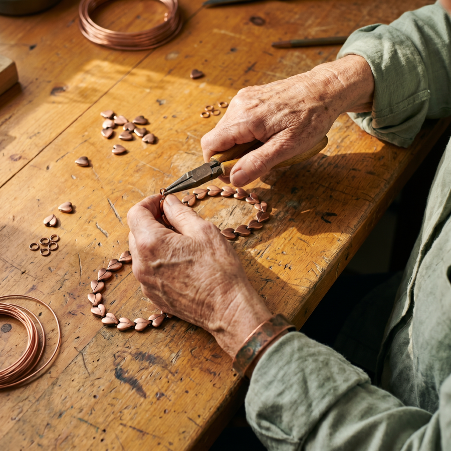 Collier en cuivre Églantier de Vera