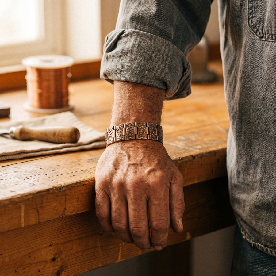 Bracelet en cuivre pour homme Gravier de Vera