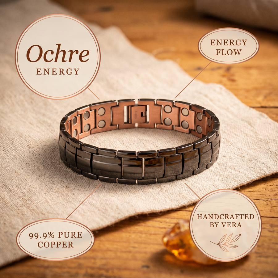 Bracelet en cuivre pour homme Ocre de Vera