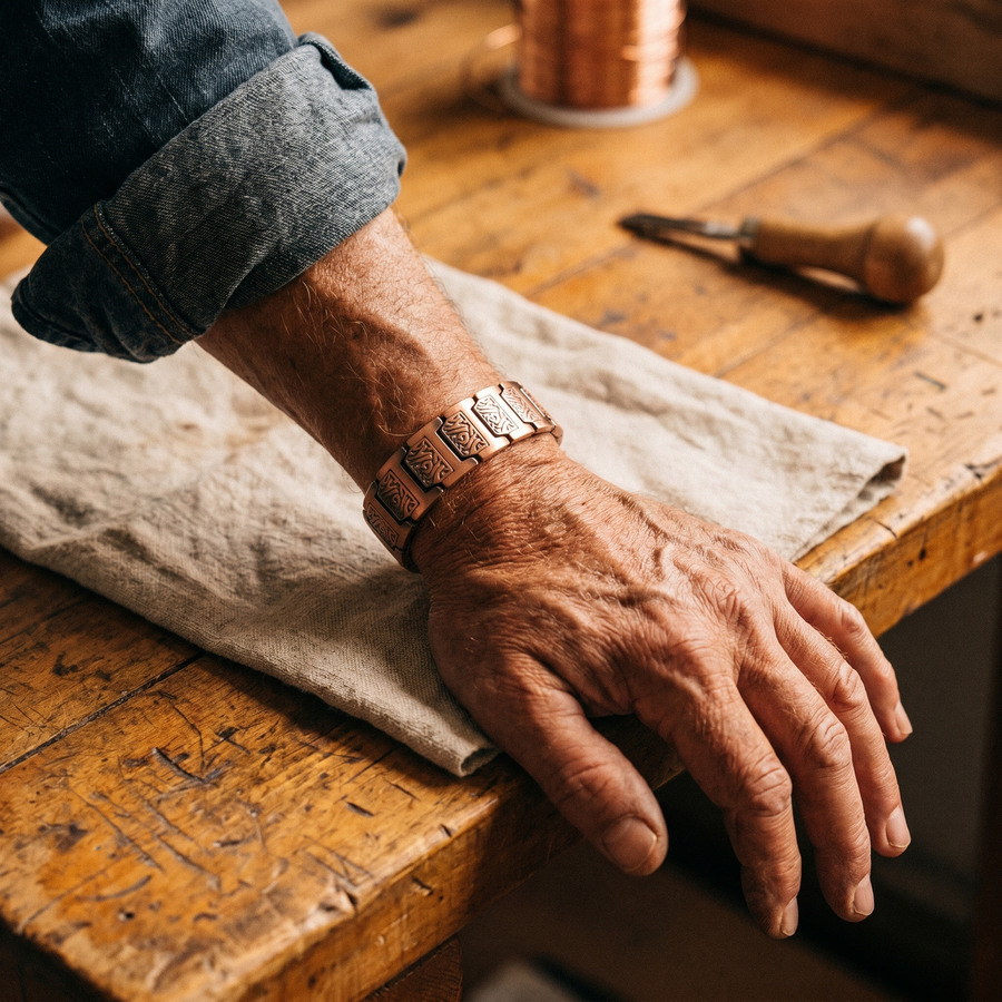 Bracelet en cuivre pour homme Combe de Vera
