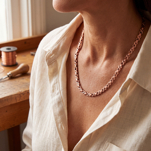 Collier en cuivre Cèdre de Vera