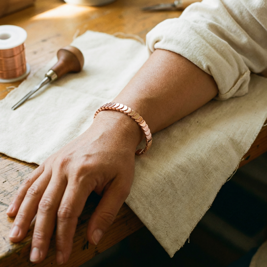 Bracelet en cuivre Marée de Vera