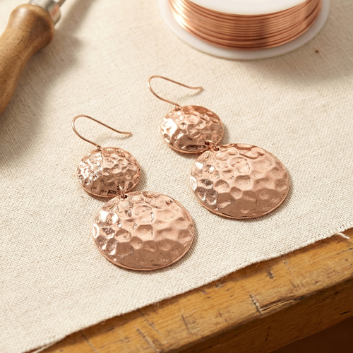 Boucles d'oreilles en cuivre Solstice de Vera