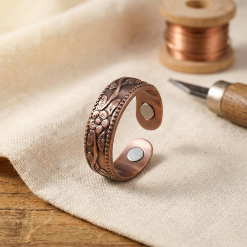 Bague en cuivre Pétale de Vera