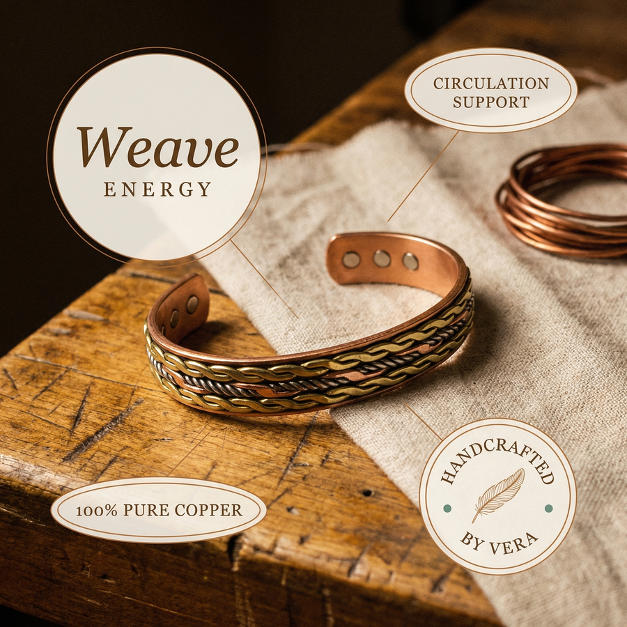 Bracelet en cuivre Tresse de Vera