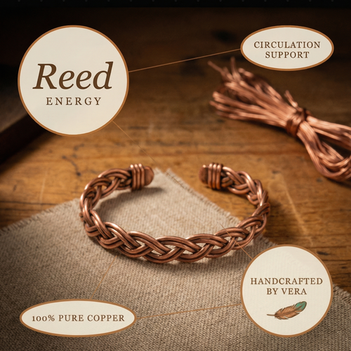 Bracelet de cheville en cuivre Roseau de Vera