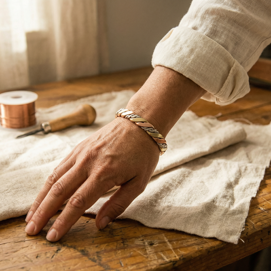 Bracelet en cuivre Pierre de Vera