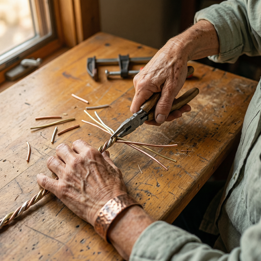 Bracelet en cuivre Pierre de Vera