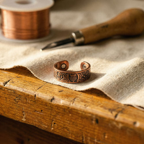 Bague en cuivre Tronc de Vera