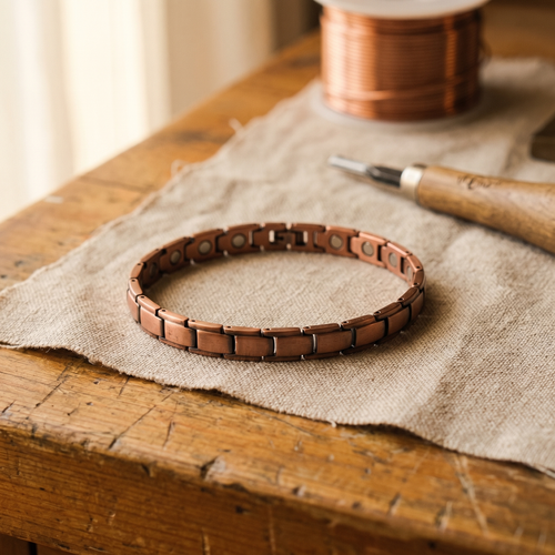 Bracelet de cheville en cuivre Rivage de Vera