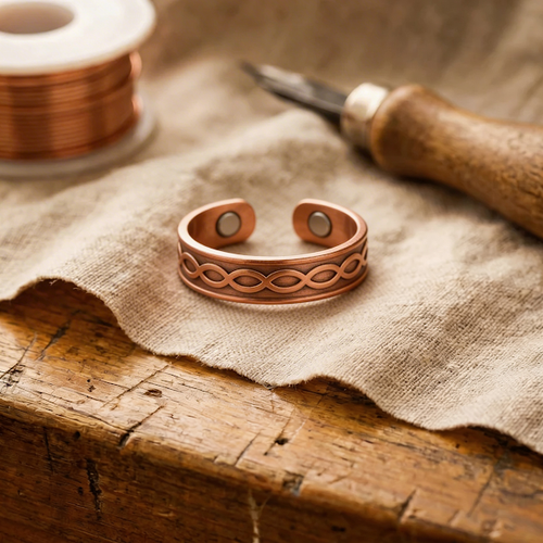 Bague en cuivre Charbon de Vera