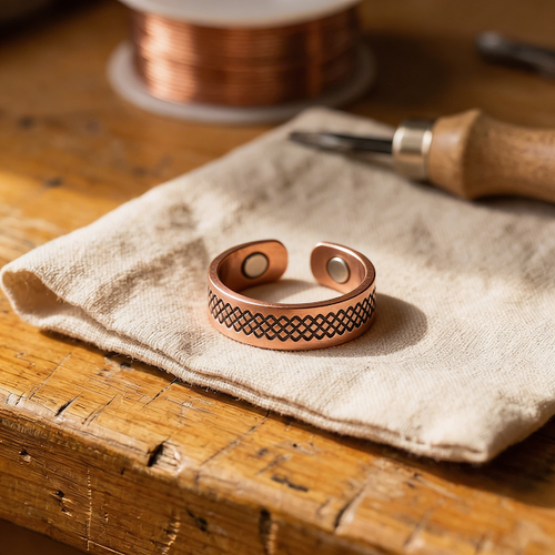 Bague en cuivre Grille de Vera