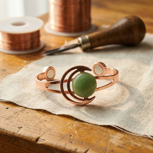 Bracelet en cuivre vert Sphère de Vera