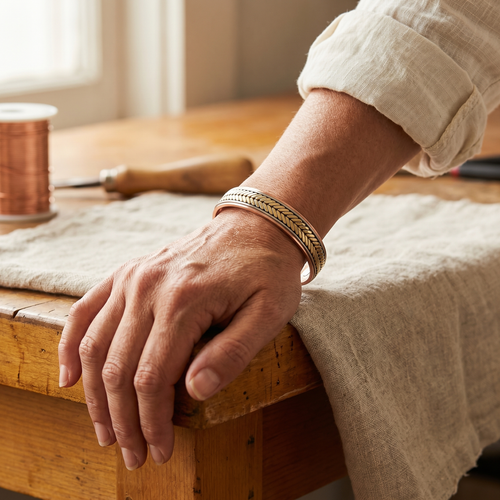 Bracelet en cuivre Moisson de Vera