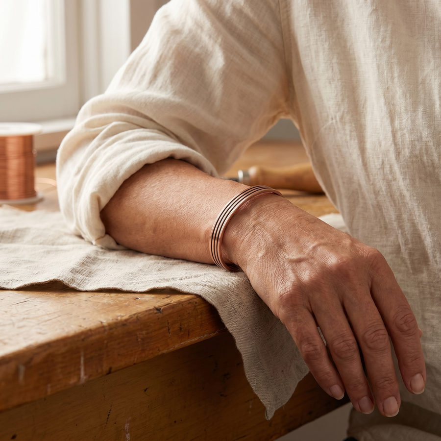 Bracelet en cuivre Sauge de Vera