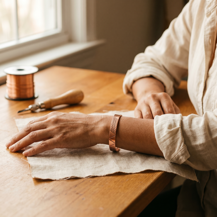 Bracelet en cuivre Crête de Vera