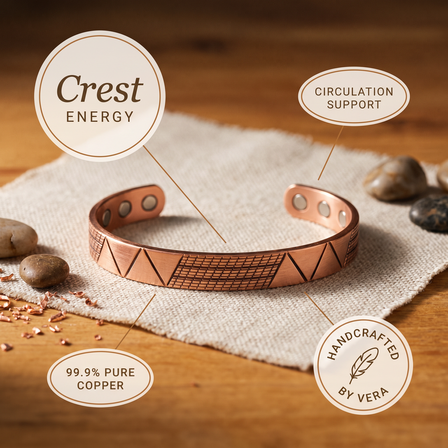 Bracelet en cuivre Crête de Vera