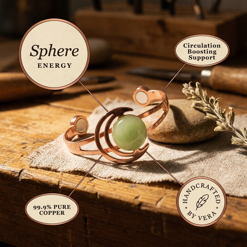 Bracelet en cuivre vert Sphère de Vera
