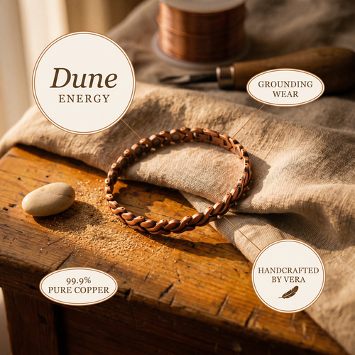 Bracelet de cheville en cuivre Dune de Vera