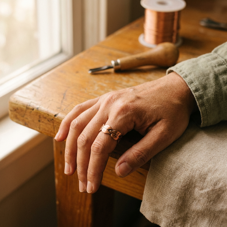 Bague en cuivre Lien de Vera
