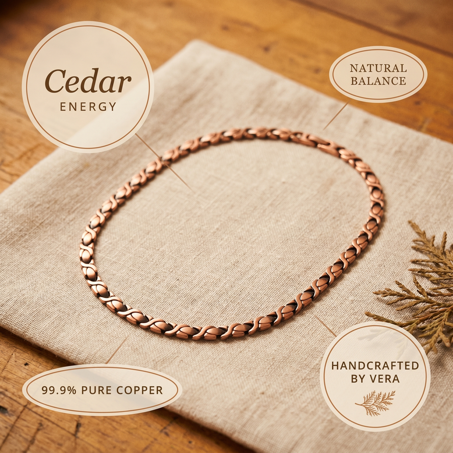 Collier en cuivre Cèdre de Vera