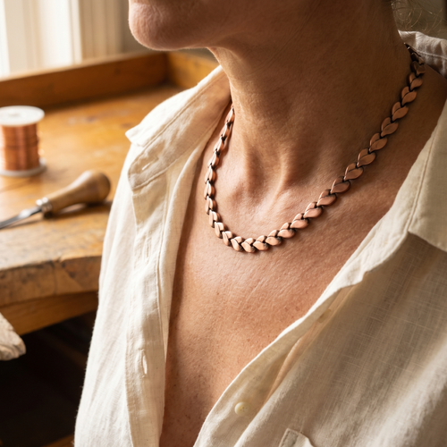 Collier en cuivre Églantier de Vera