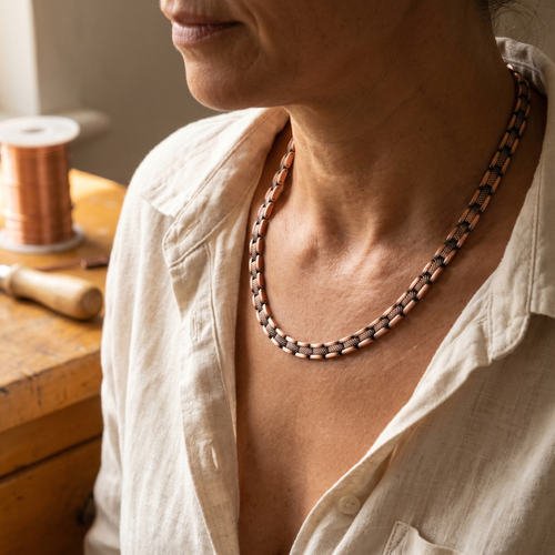 Collier en cuivre Voile de Vera