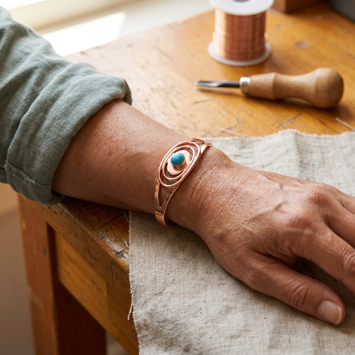 Bracelet en cuivre Laîche de Vera