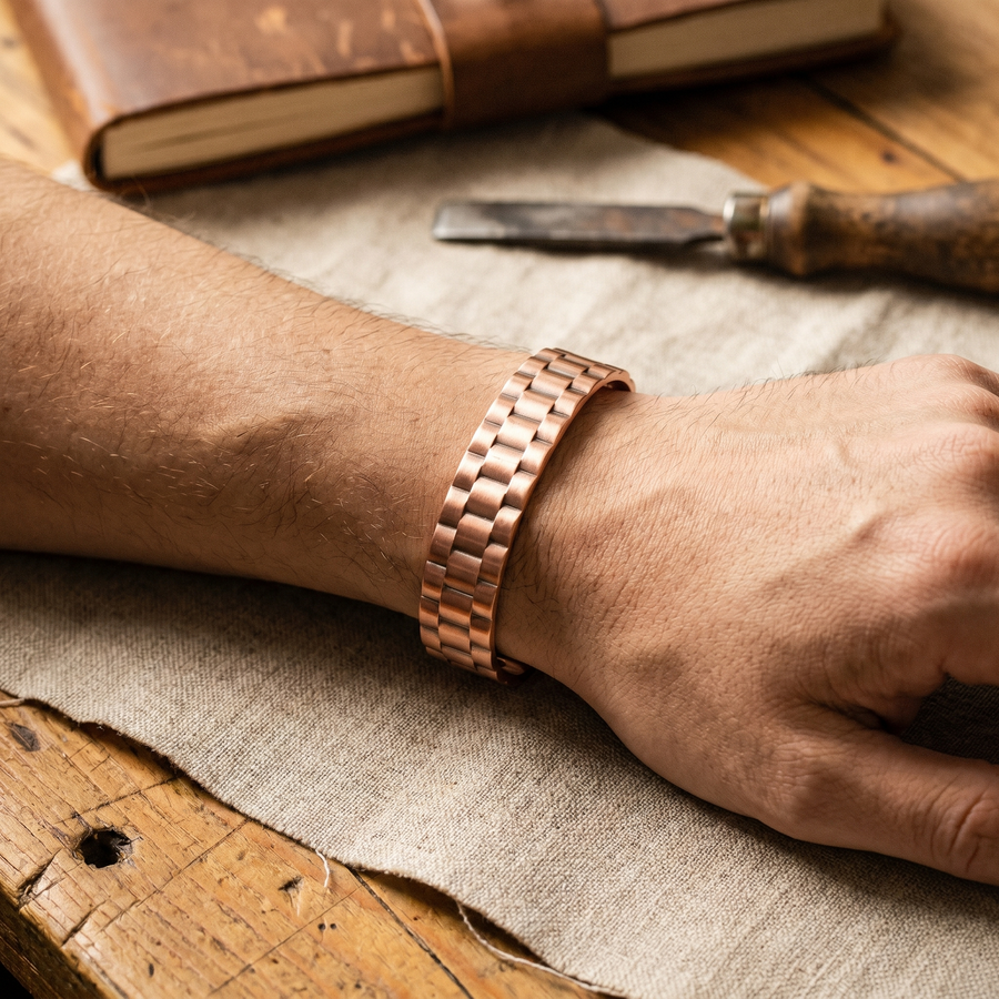 Bracelet en cuivre pour homme Minerai de Vera