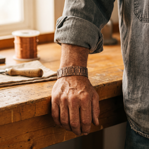 Bracelet en cuivre pour homme Gravier de Vera