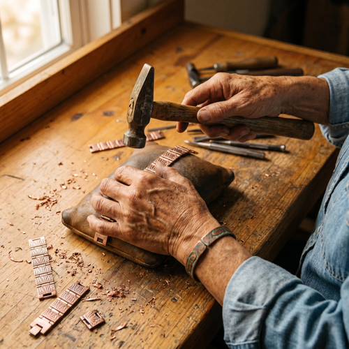 Bracelet en cuivre pour homme Gravier de Vera