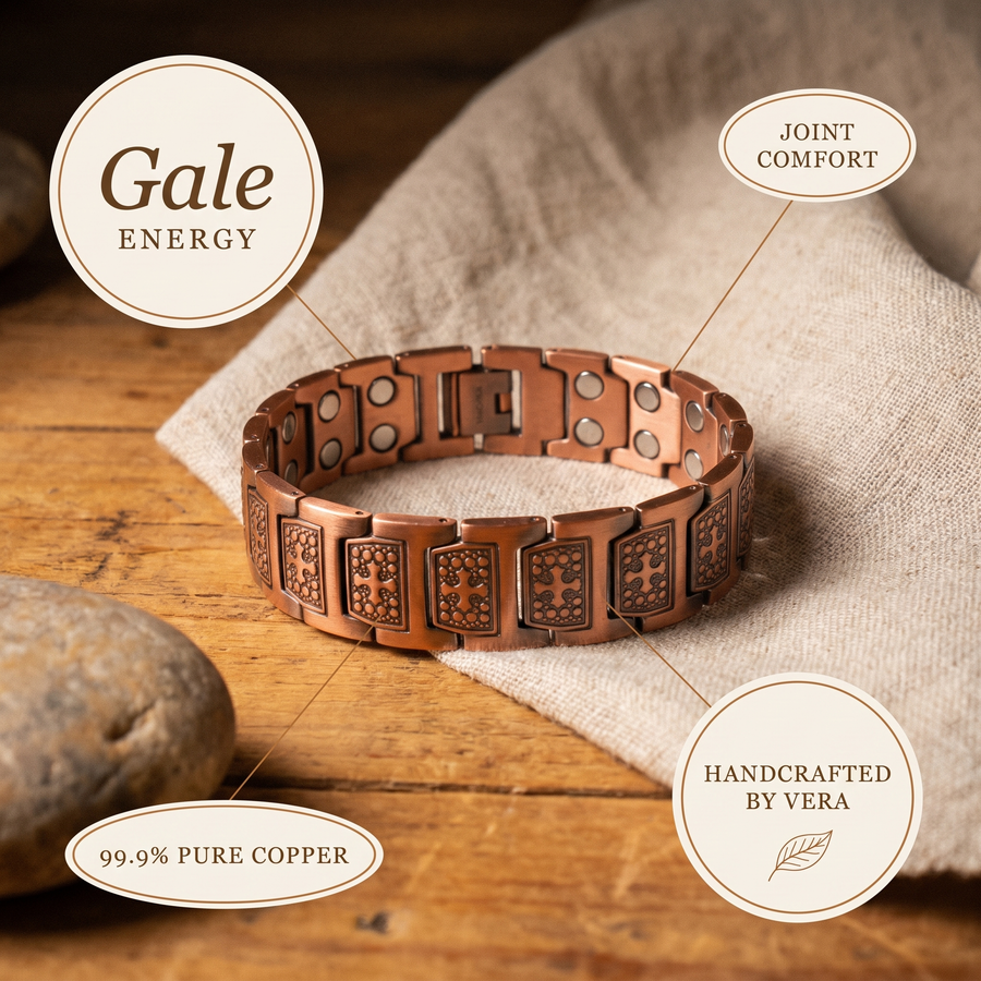 Bracelet en cuivre pour homme Rafale de Vera