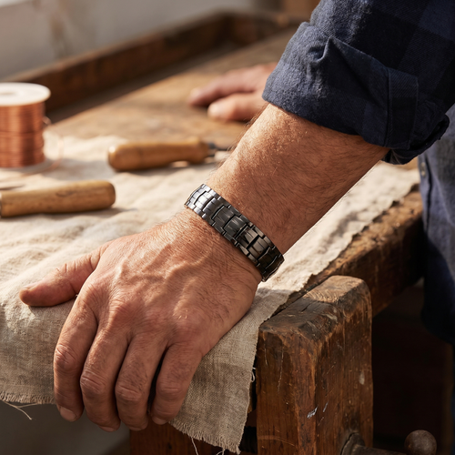 Bracelet en cuivre pour homme Ocre de Vera