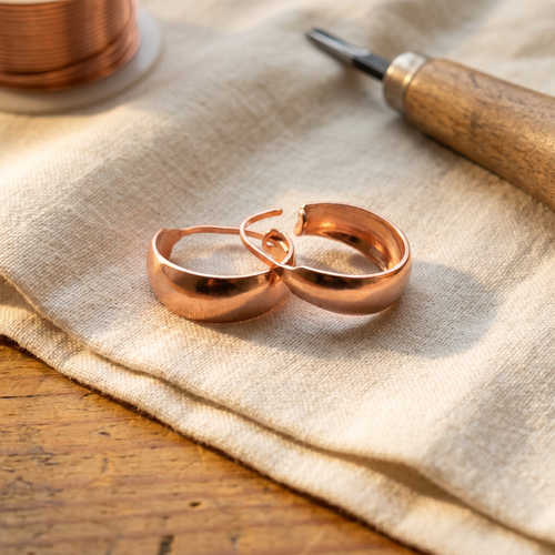 Boucles d'oreilles en cuivre Vallon de Vera