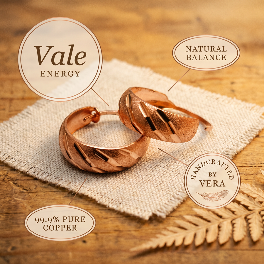 Boucles d'oreilles en cuivre Vallée de Vera