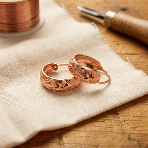 Boucles d'oreilles en cuivre Rosée de Vera