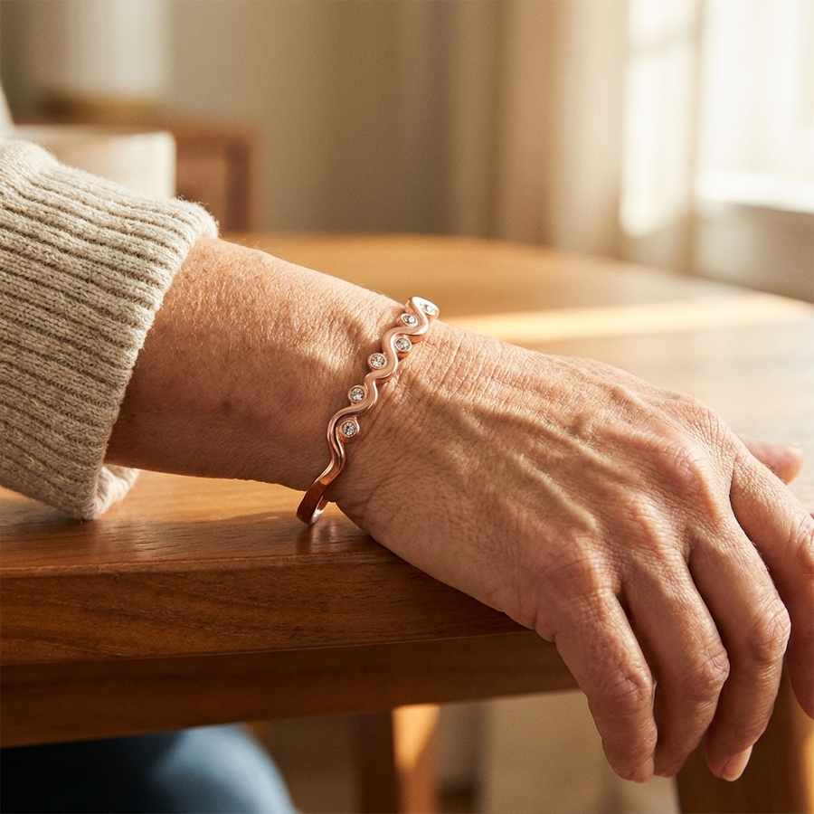 Bracelet en cuivre Alouette de Vera