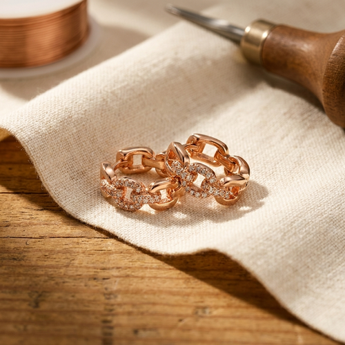 Boucles d'oreilles en cuivre Roc de Vera
