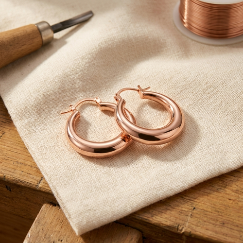 Boucles d'oreilles en cuivre Marne de Vera
